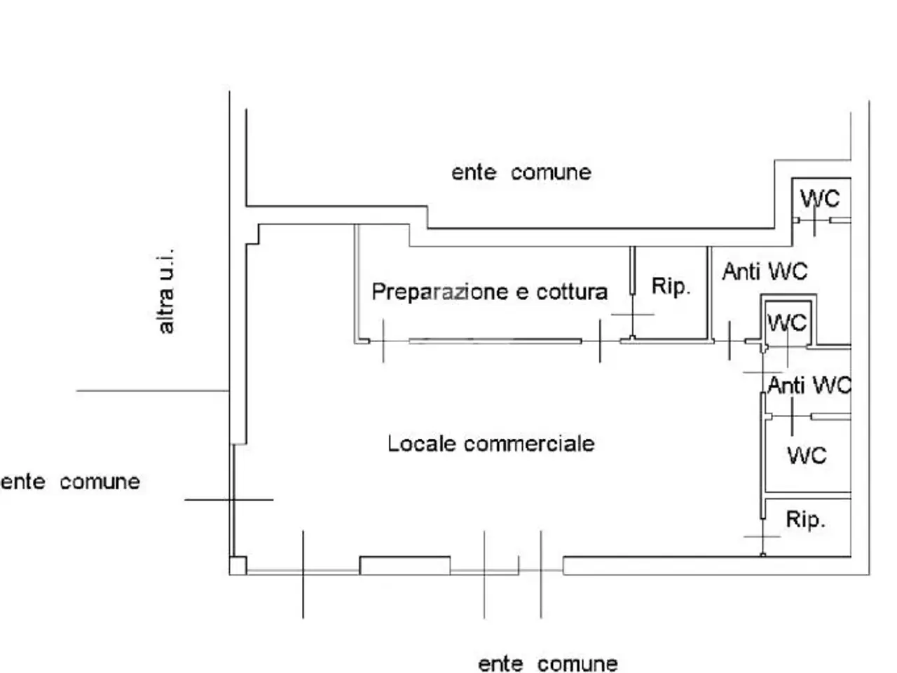 Negozio in Via Privata Fabio Filzi 10, Lecco, {3} - Planimetria 1