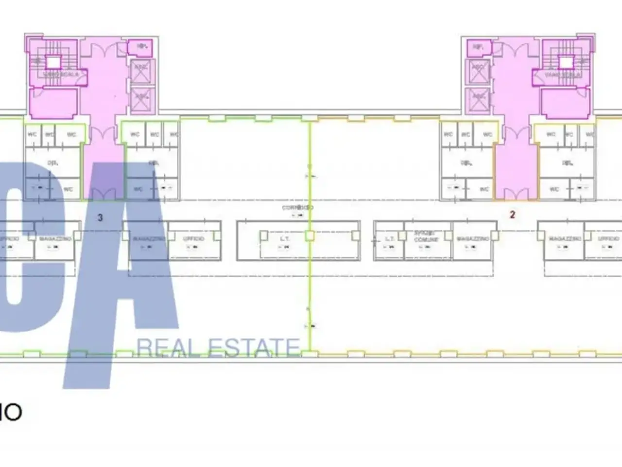 Ufficio in Via Circonvallazione, Segrate, {3} - Planimetria 1