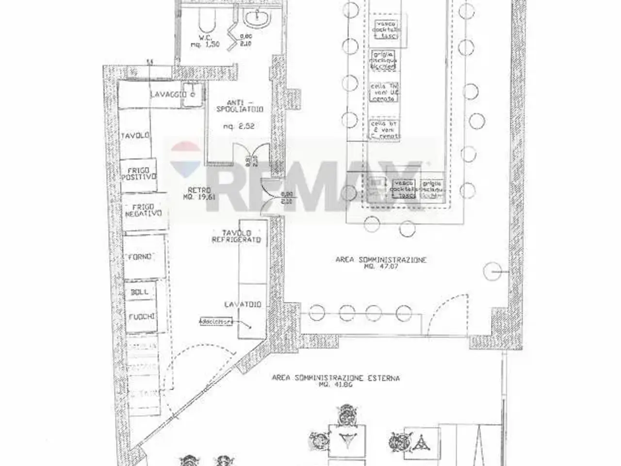 Esercizio commerciale in Viale Tiberio 83, Rimini, {3} - Planimetria 1