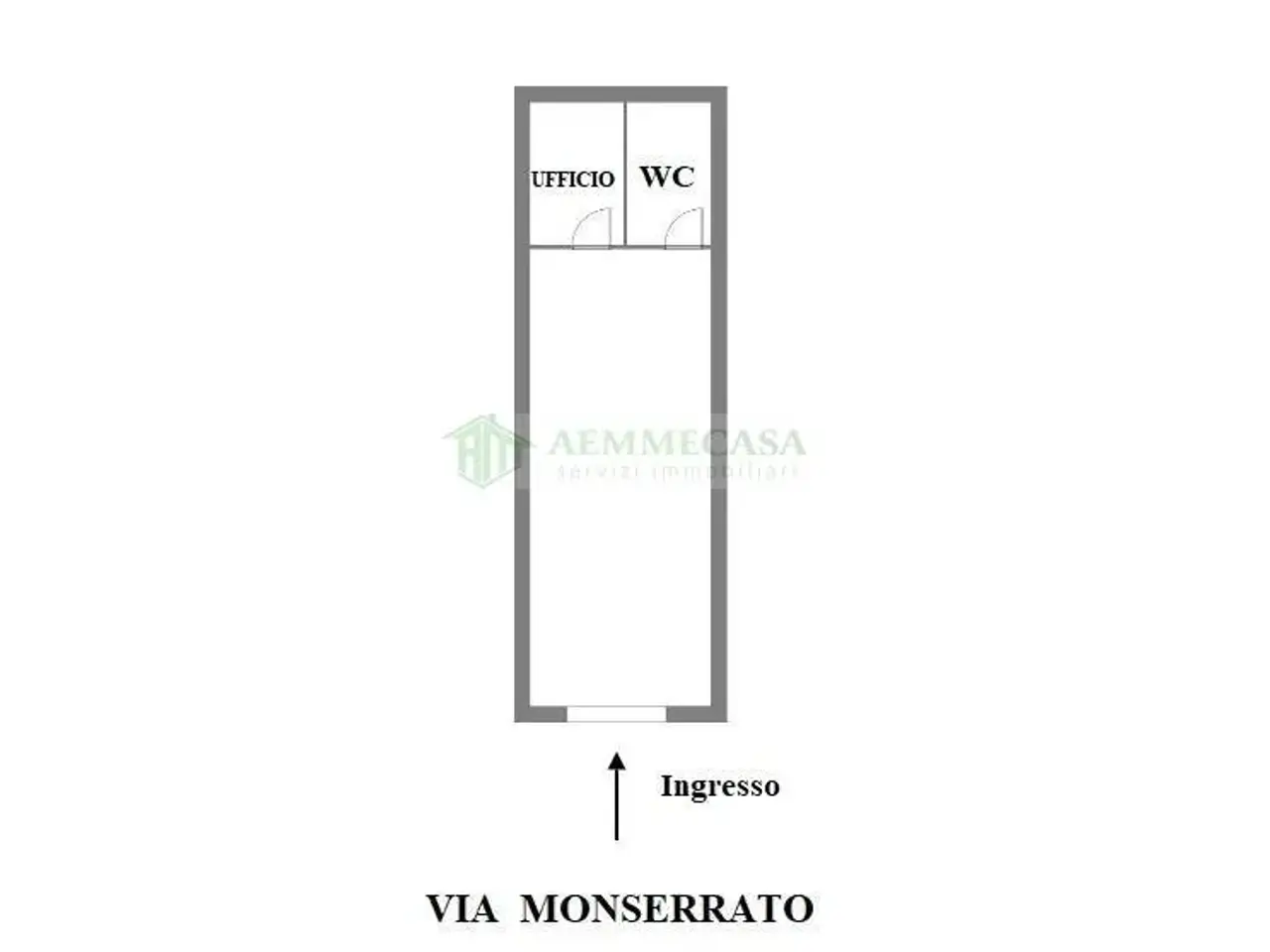 Negozio in Via Monserrato 52, Catania, {3} - Planimetria 1