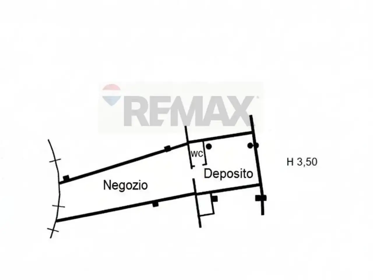Negozio in Via San Leonardo 52, Salerno, {3} - Planimetria 1