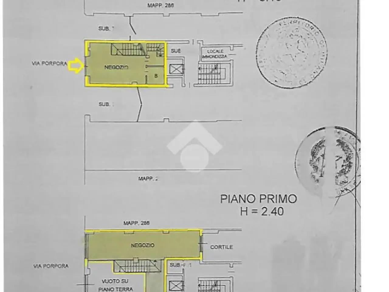 Negozio in Via N. a. Porpora, Milano, {3} - Planimetria 1
