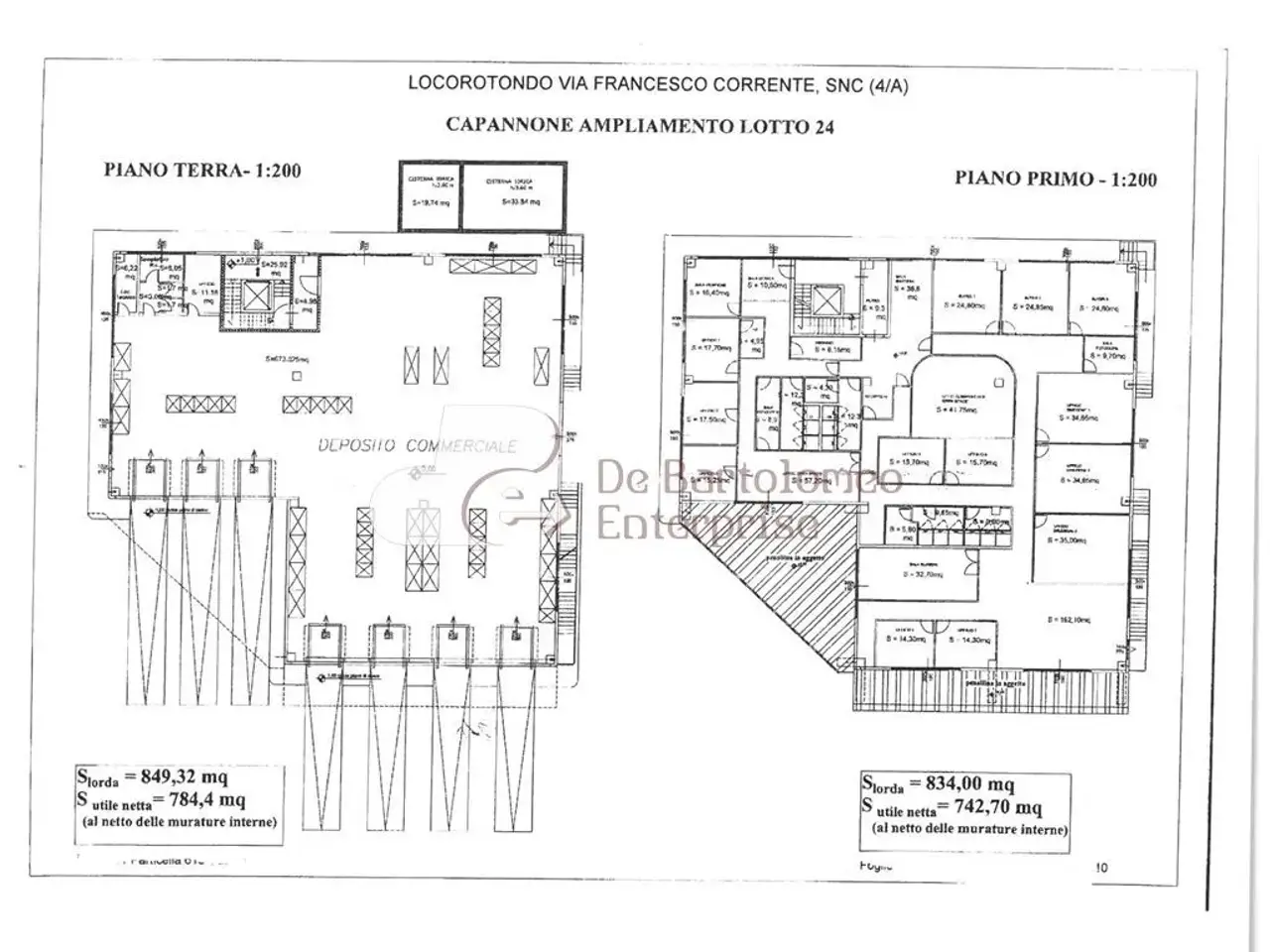 Capannone in Via Francesco Corrente, Locorotondo, {3} - Planimetria 1