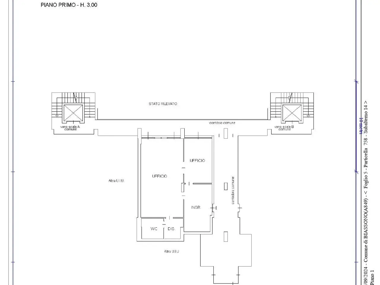 Ufficio in Via Liberta 15, Biassono, {3} - Planimetria 1