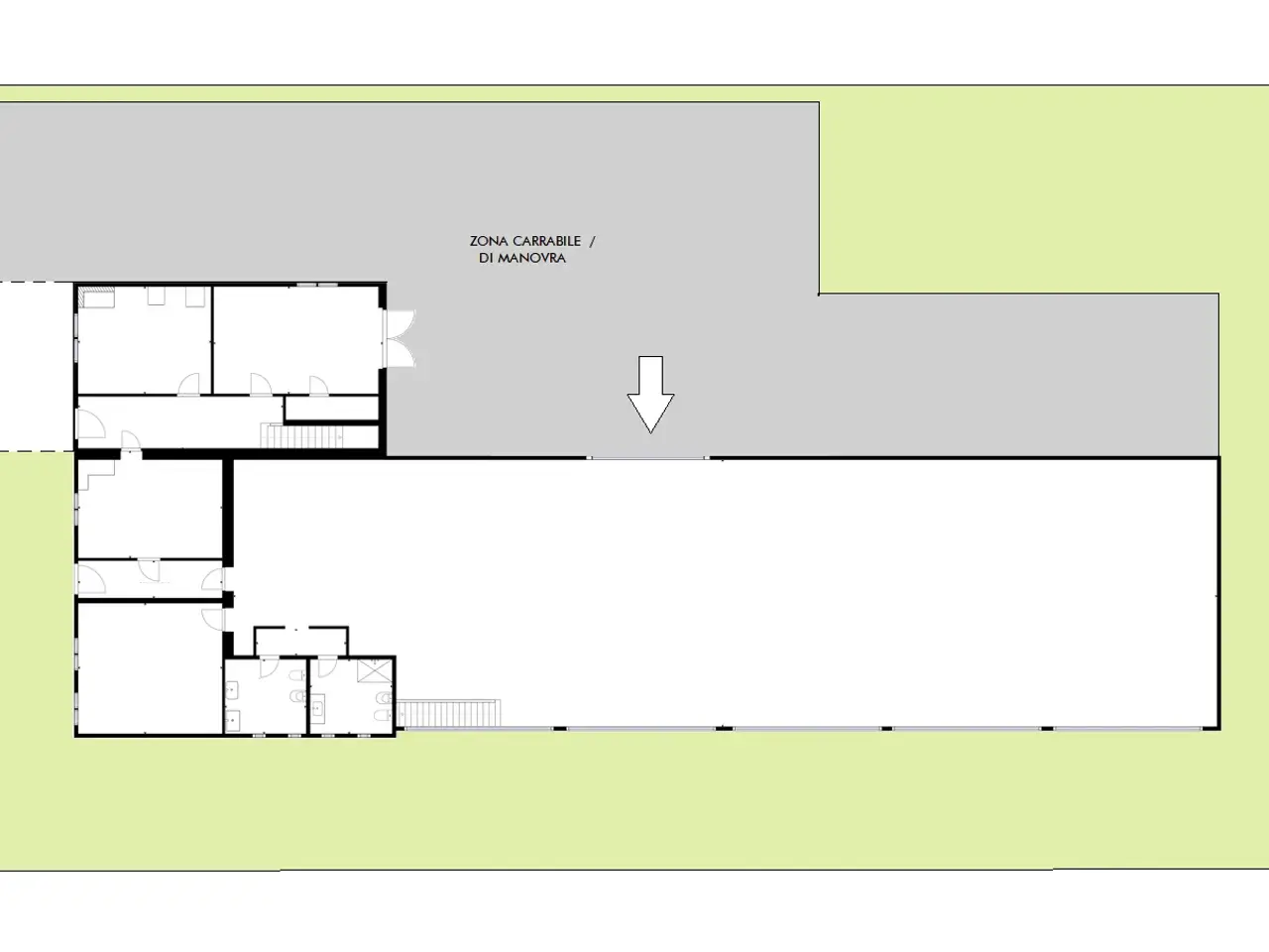 Capannone in Via Benedetto Zallone 24, Pieve Di Cento, {3} - Planimetria 1