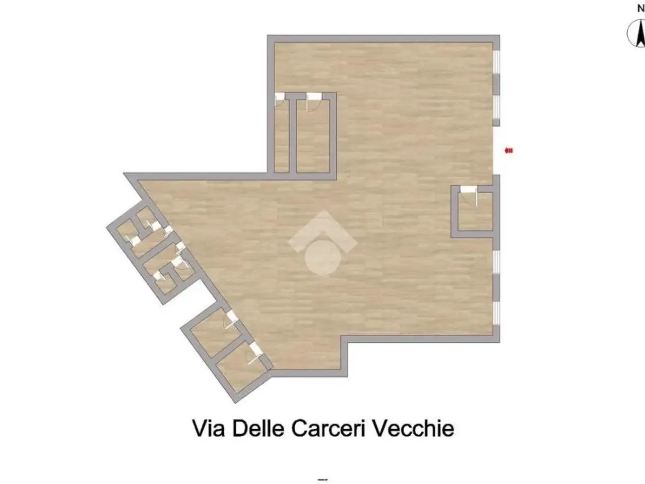 Capannone in Via delle Carceri Vecchie 8, Napoli, {3} - Planimetria 1