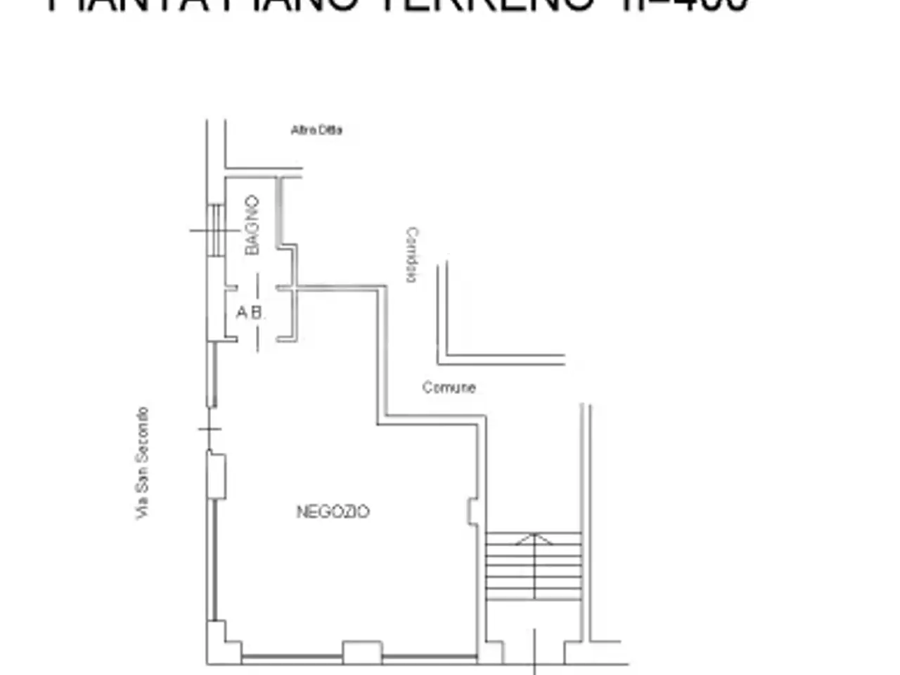 Bar in Via San Secondo, Torino, {3} - Planimetria 1