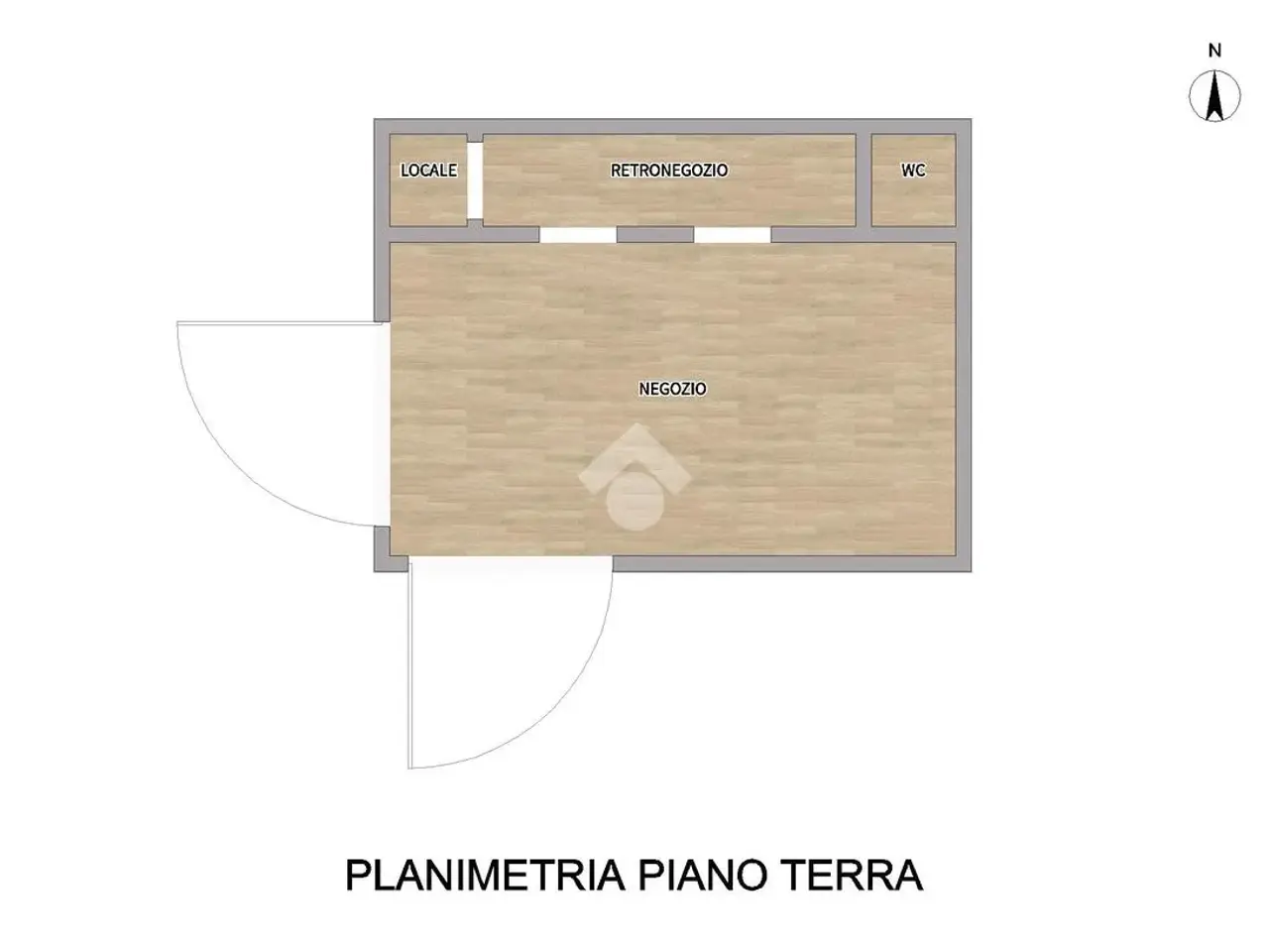 Negozio in Via Santa Franca 2, Piacenza, {3} - Planimetria 1