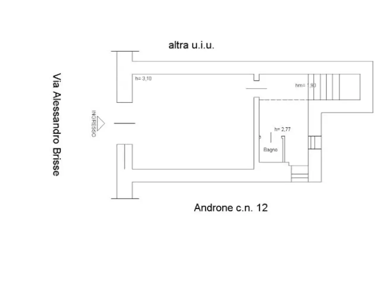Negozio in Via Alessandro Brisse 14, Roma, {3} - Planimetria 1