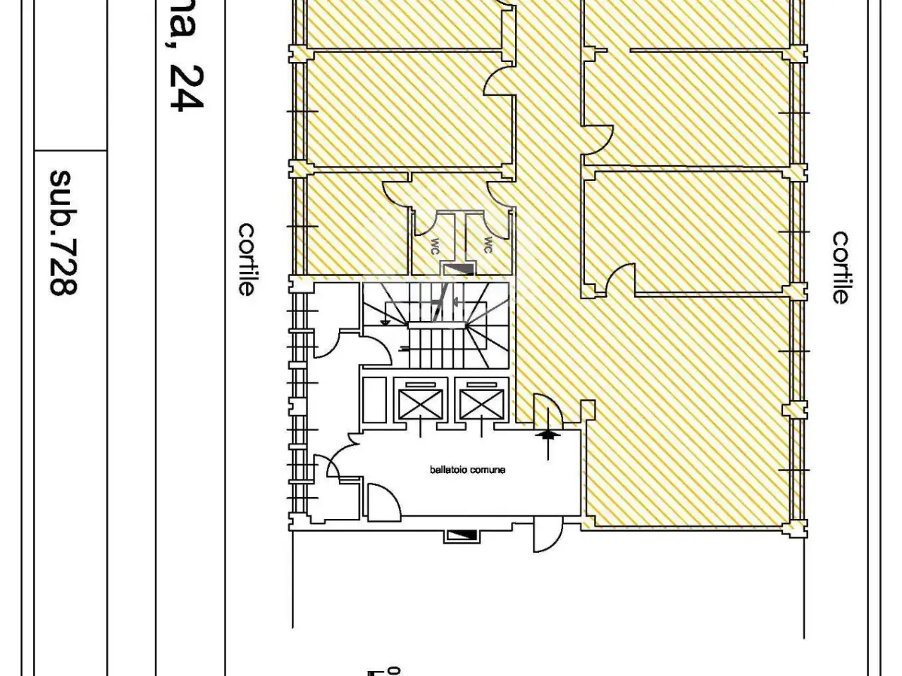Ufficio in Via Valassina 24, Milano, {3} - Planimetria 1