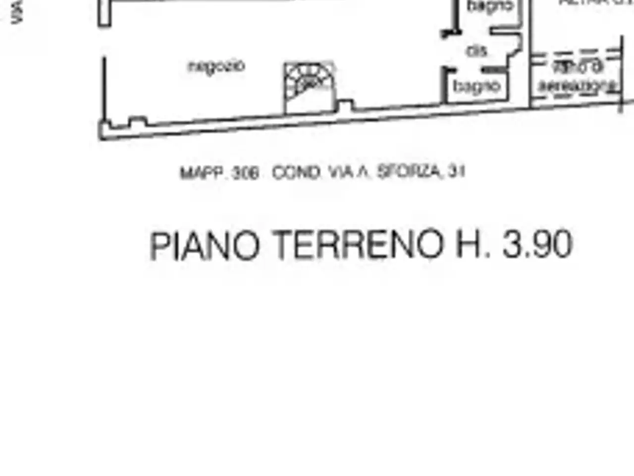 Negozio in Via Cardinale Ascanio Sforza 29, Milano, {3} - Planimetria 1