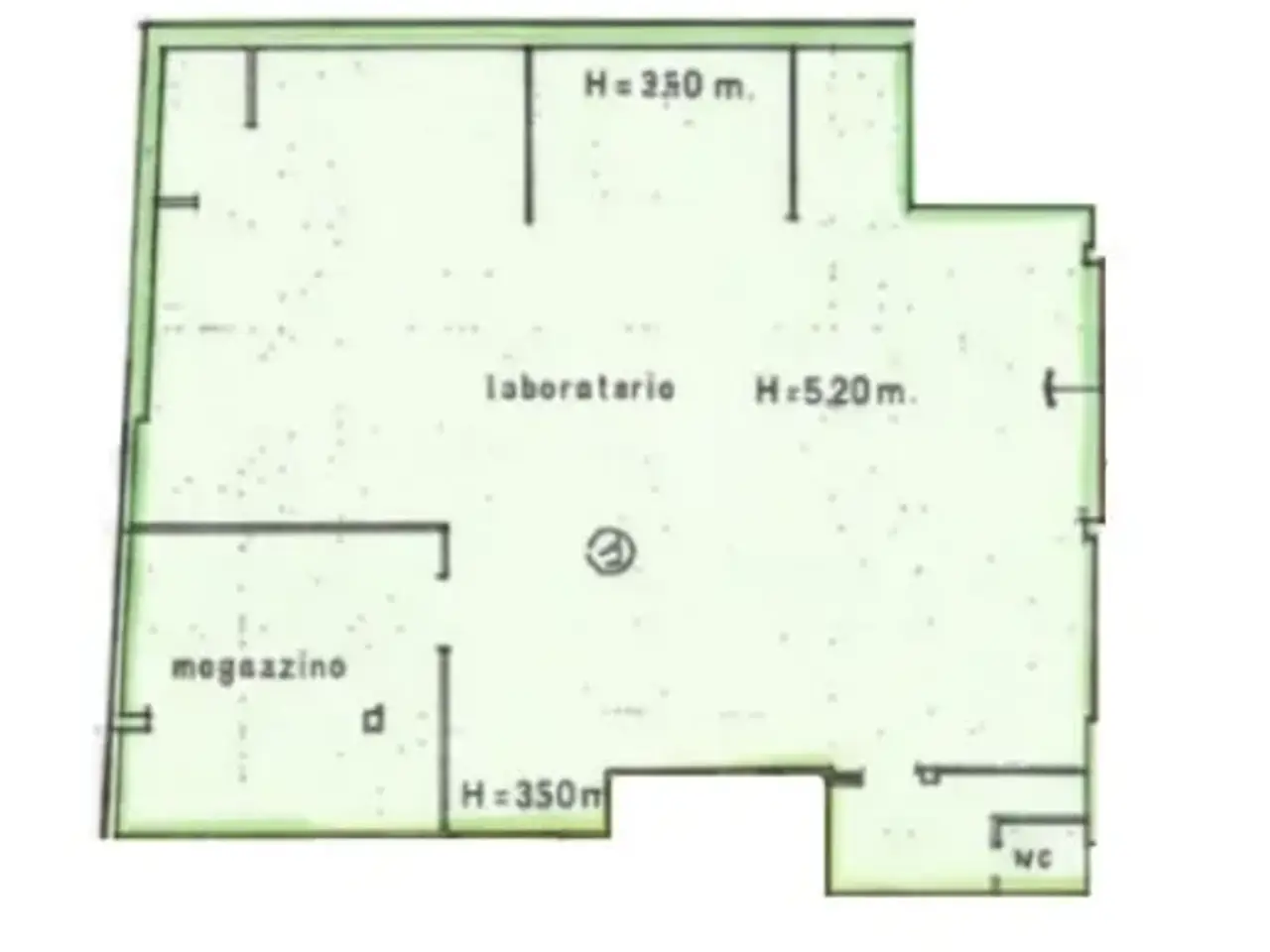 Negozio in Via Roma 134, Pescate, {3} - Planimetria 1