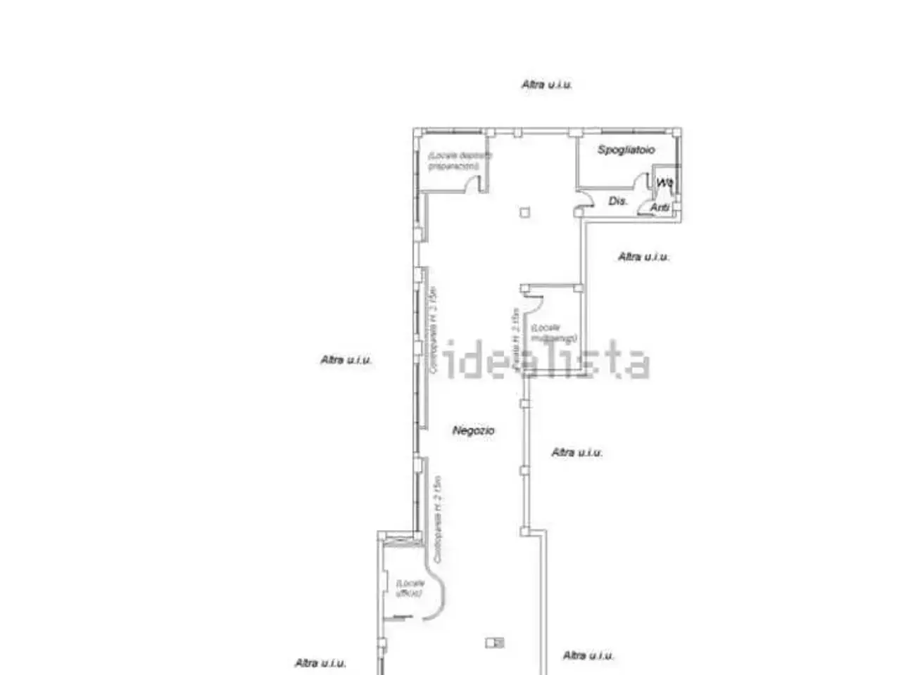Negozio in Viale Reiter , Modena, {3} - Planimetria 1