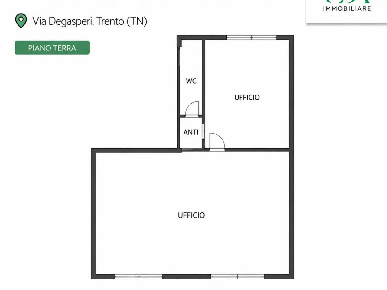 Esercizio commerciale in Via Degasperi Trento, Trento, {3} - Planimetria 1