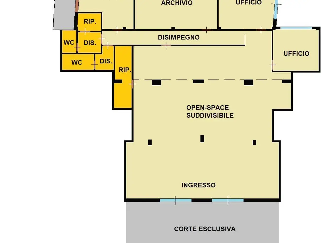 Ufficio in , Santa Croce Sull'Arno, {3} - Planimetria 1