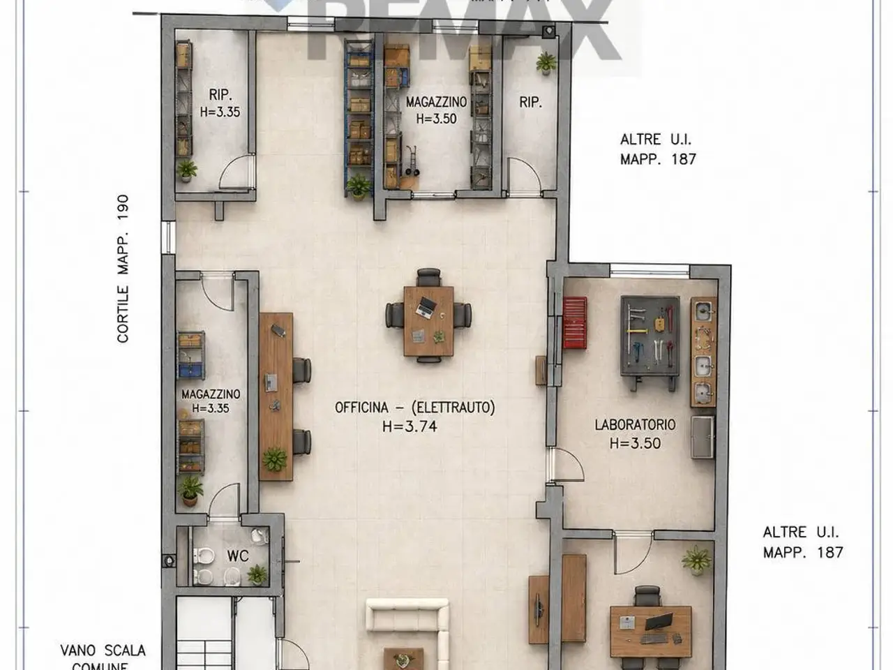 Laboratorio in Via Milano 90, Magenta, {3} - Planimetria 1