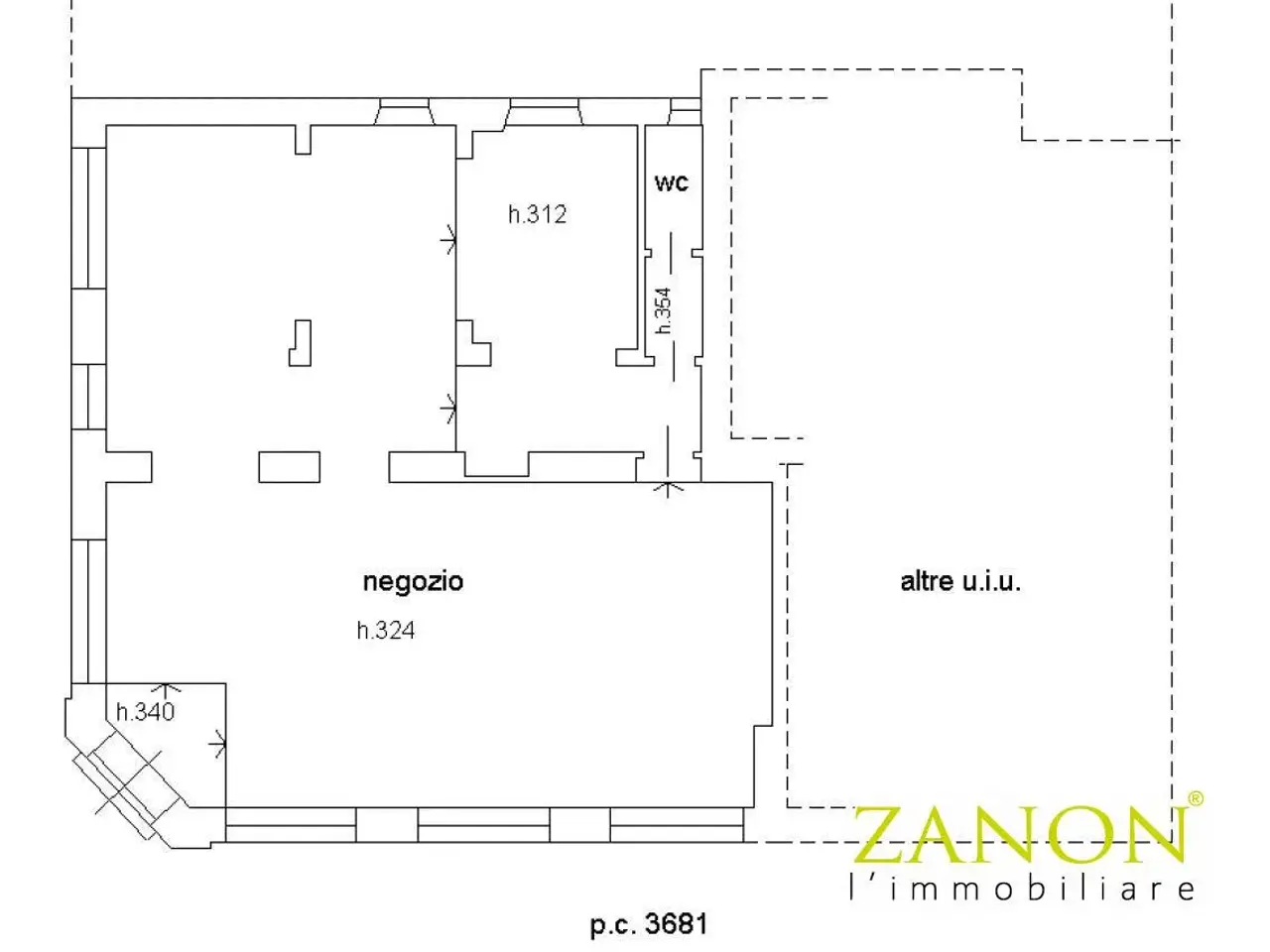 Negozio in Corso Italia 91, Gorizia, {3} - Planimetria 1
