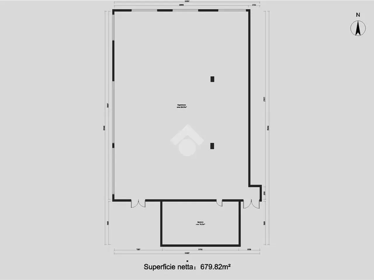 Magazzino in Via Triumplina 251, Brescia, {3} - Planimetria 1