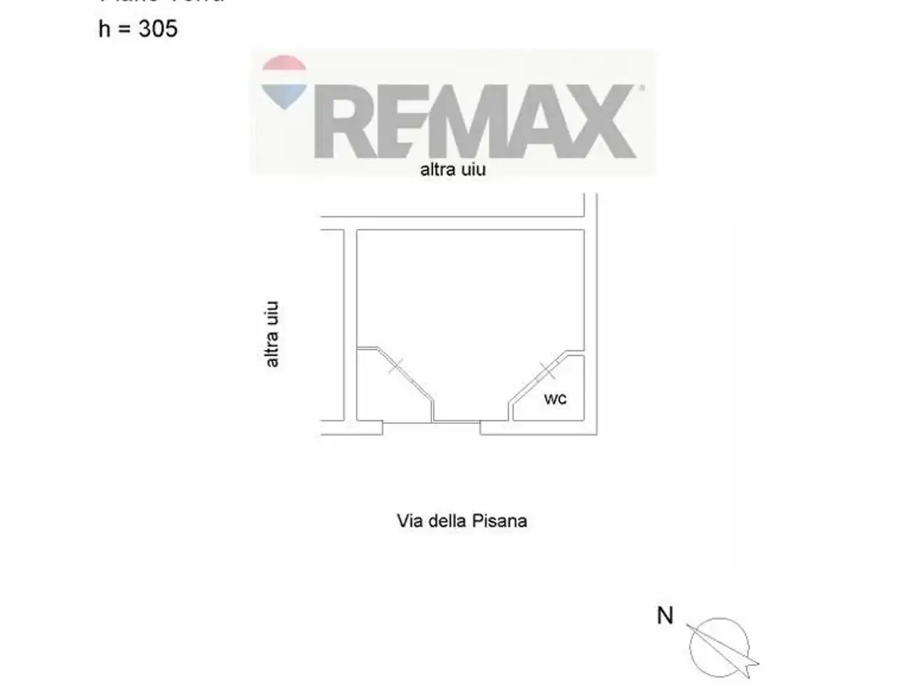 Negozio in Via della Pisana 155, Roma, {3} - Planimetria 1
