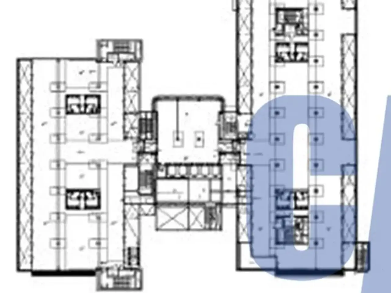 Ufficio in Via Mondadori, Segrate, {3} - Planimetria 1