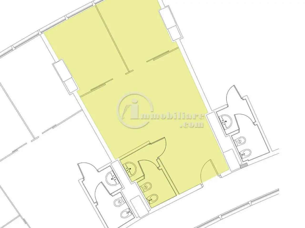 Ufficio in Viale Achille Papa, Milano, {3} - Planimetria 1
