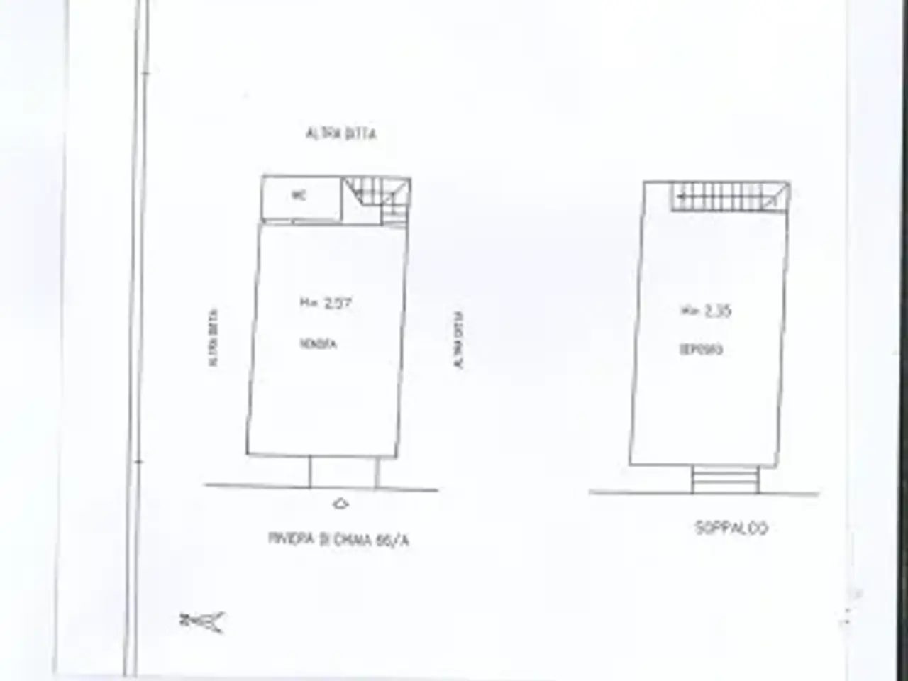 Negozio in Riviera di Chiaia 66a, Napoli, {3} - Planimetria 1