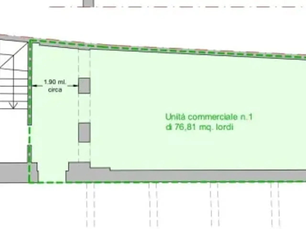 Negozio in Corso Giuseppe Garibaldi 43, Pordenone, {3} - Planimetria 1