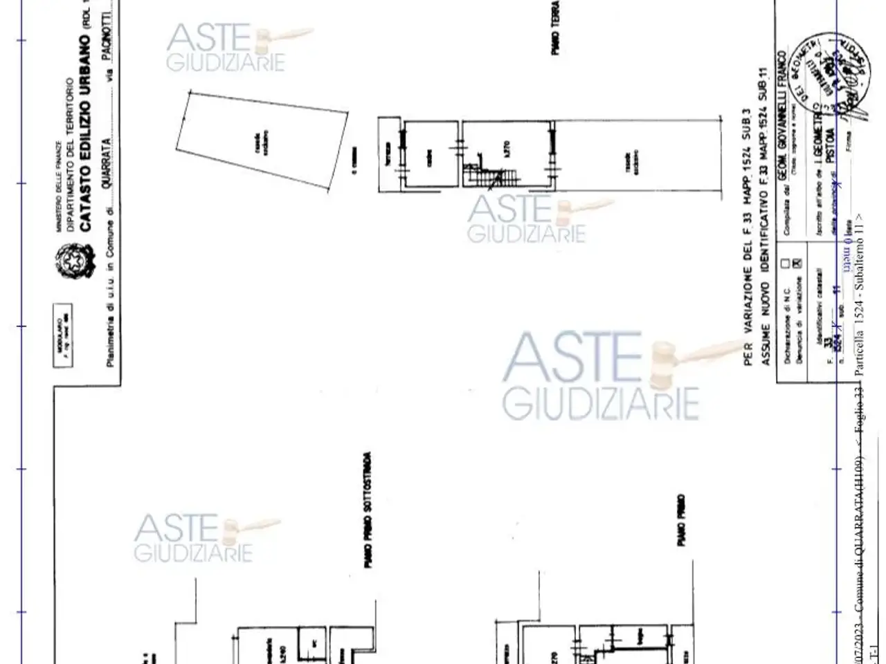 Garage in Via Antonio Pacinotti, 11, 51039 Quarrata Pt, Italia 11, Quarrata, {3} - Planimetria 1