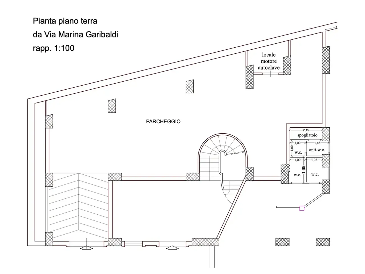 Negozio in Salita San Francesco 2, Milazzo, {3} - Planimetria 1