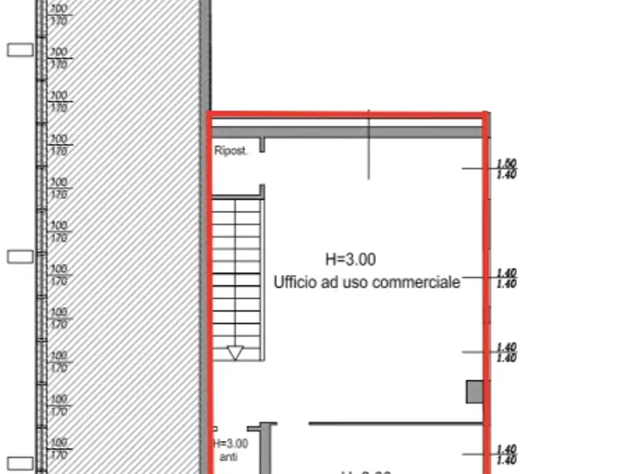 Ufficio in Statale del Santo, Limena, {3} - Planimetria 1