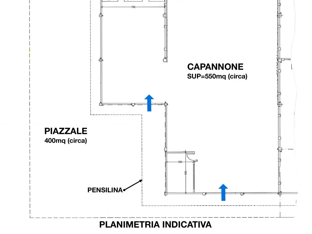 Capannone in Via Cavalcavia, Cesena, {3} - Planimetria 1