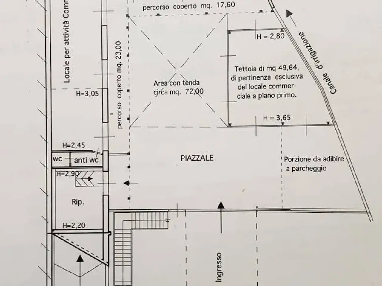 Negozio in Via Francavilla 10, Taormina, {3} - Planimetria 1
