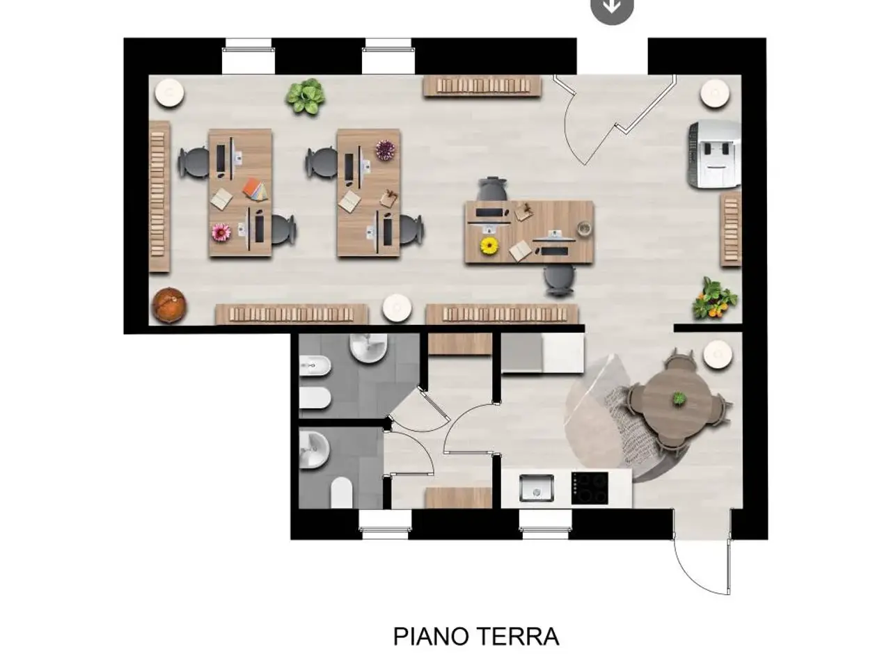 Negozio in Via Giosuè Carducci, Briosco, {3} - Planimetria 1