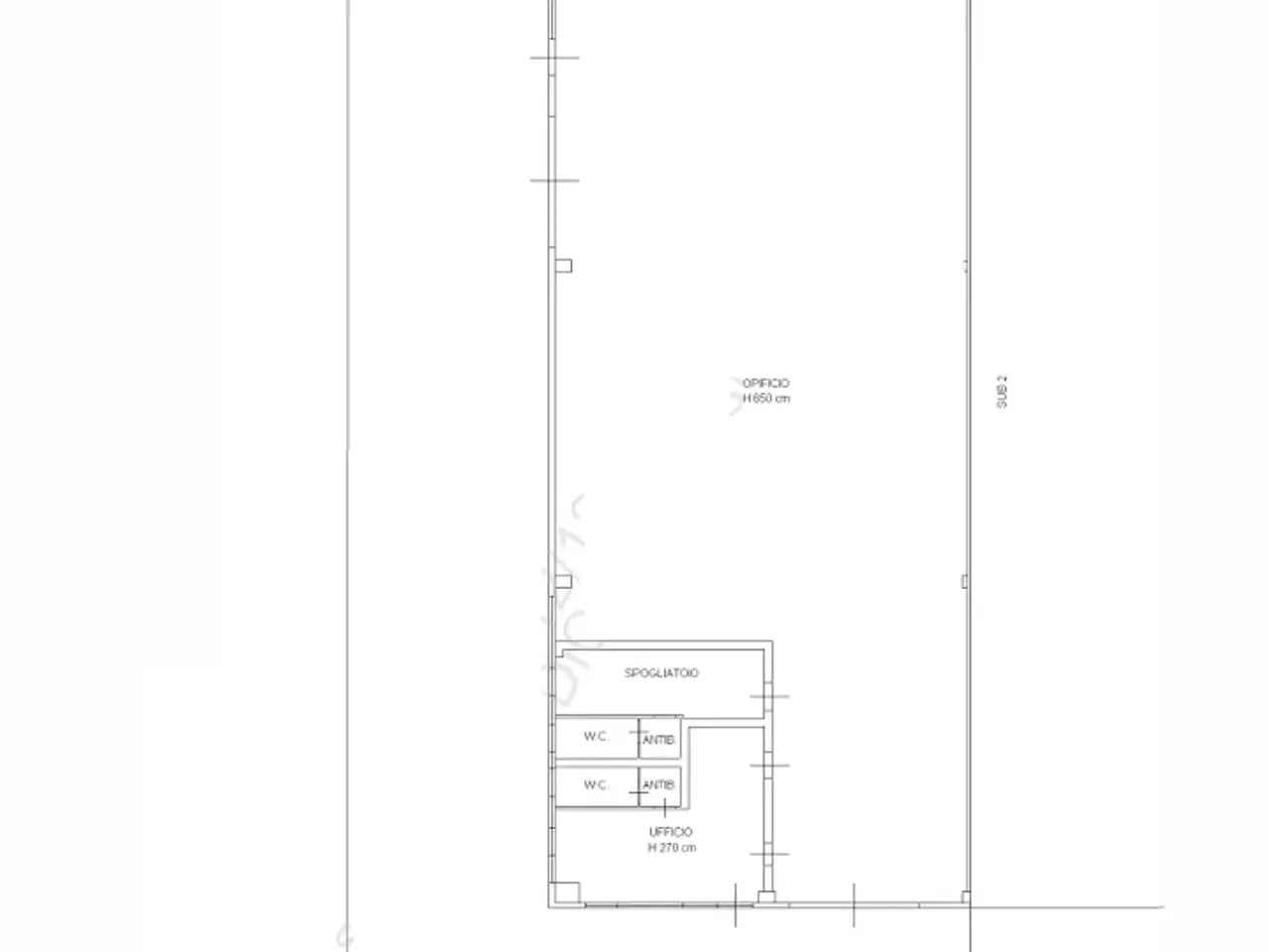 Capannone in Via del Lavoro 4, Trecastelli, {3} - Planimetria 1
