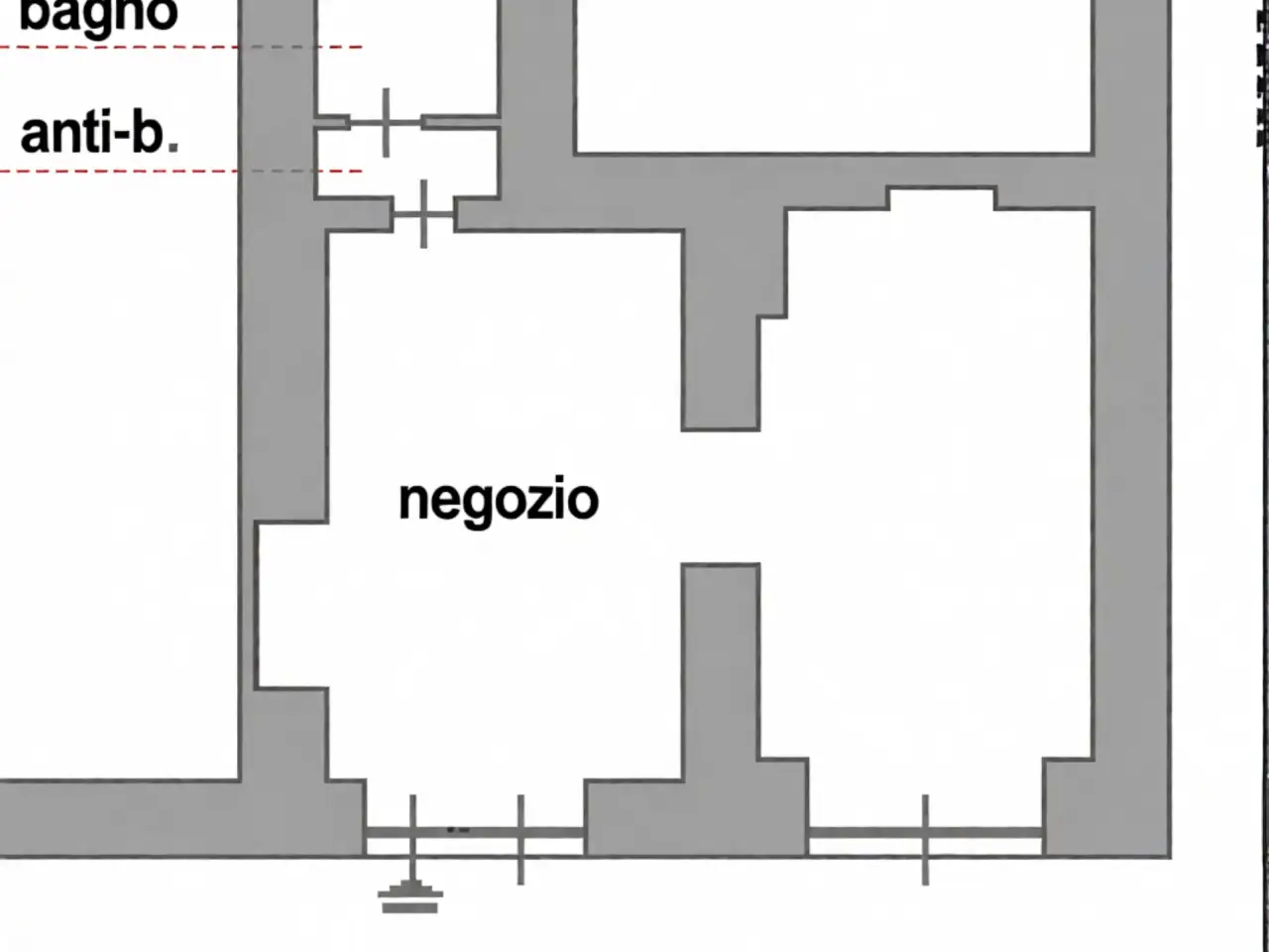 Negozio in Via Fatebenefratelli, Milano, {3} - Planimetria 1
