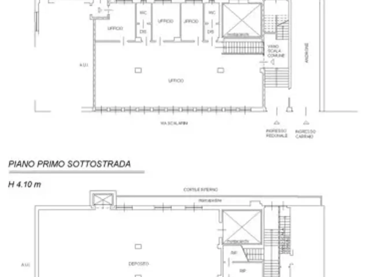 Ufficio in Via Privata Giuseppe Scalarini, 5 20139 Mila, Milano, {3} - Planimetria 1