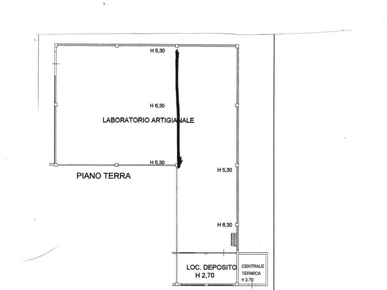 Esercizio commerciale in Via Catullo 94, Casciana Terme Lari, {3} - Planimetria 1