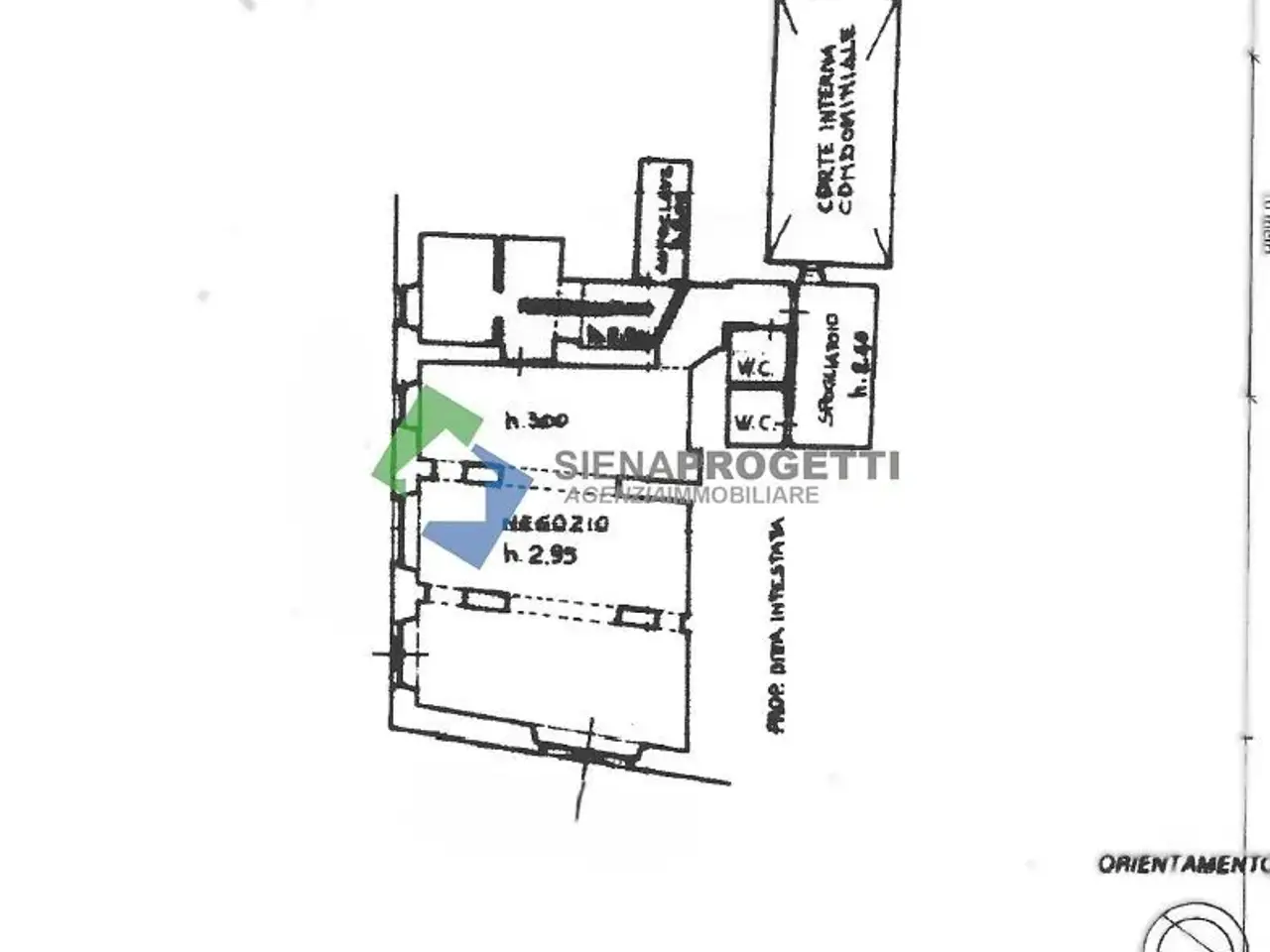 Locale commerciale in Via Camollia, Siena, {3} - Planimetria 1