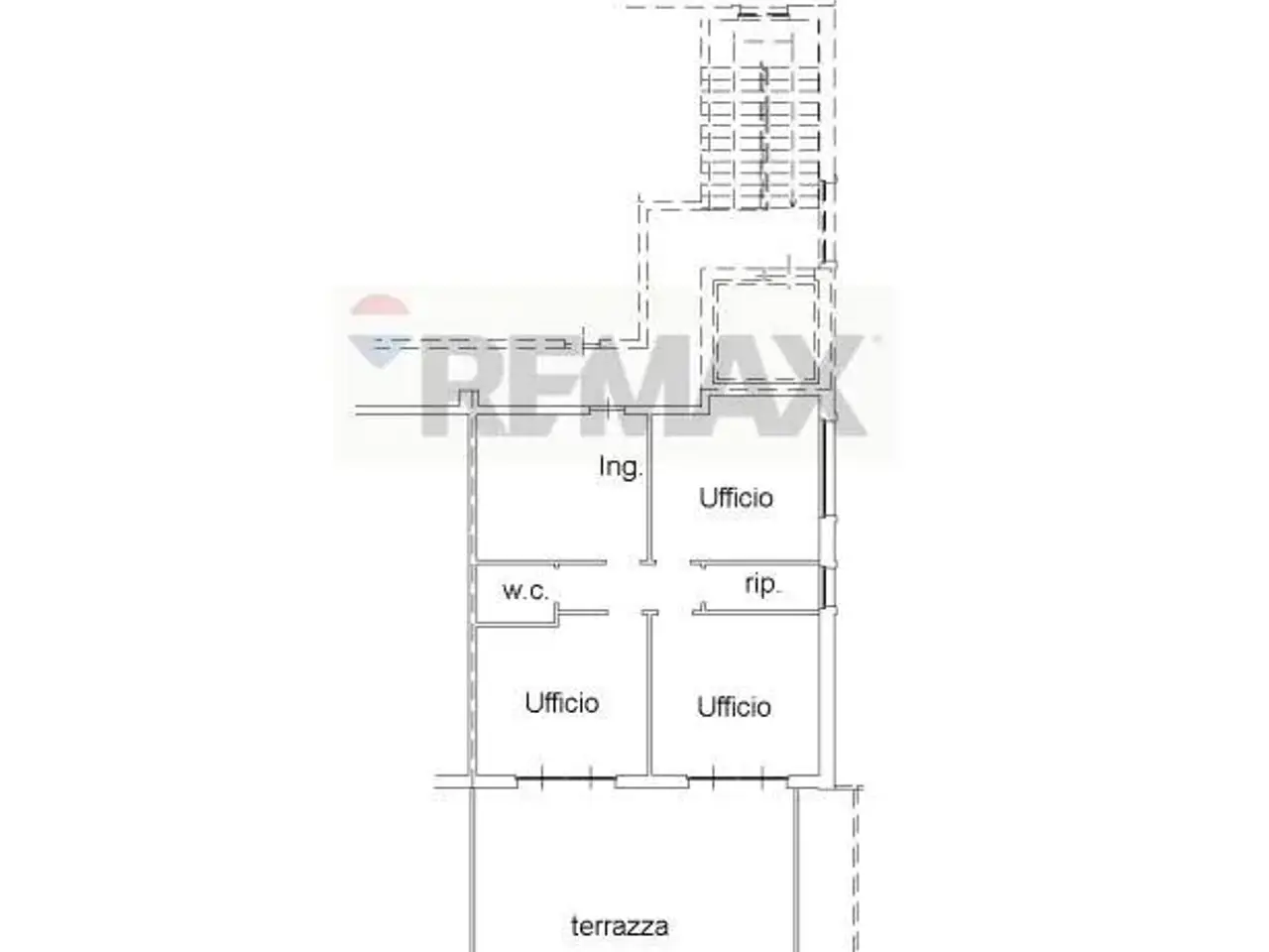 Ufficio in Viale Cristoforo Colombo, San Giovanni La Punta, {3} - Planimetria 1