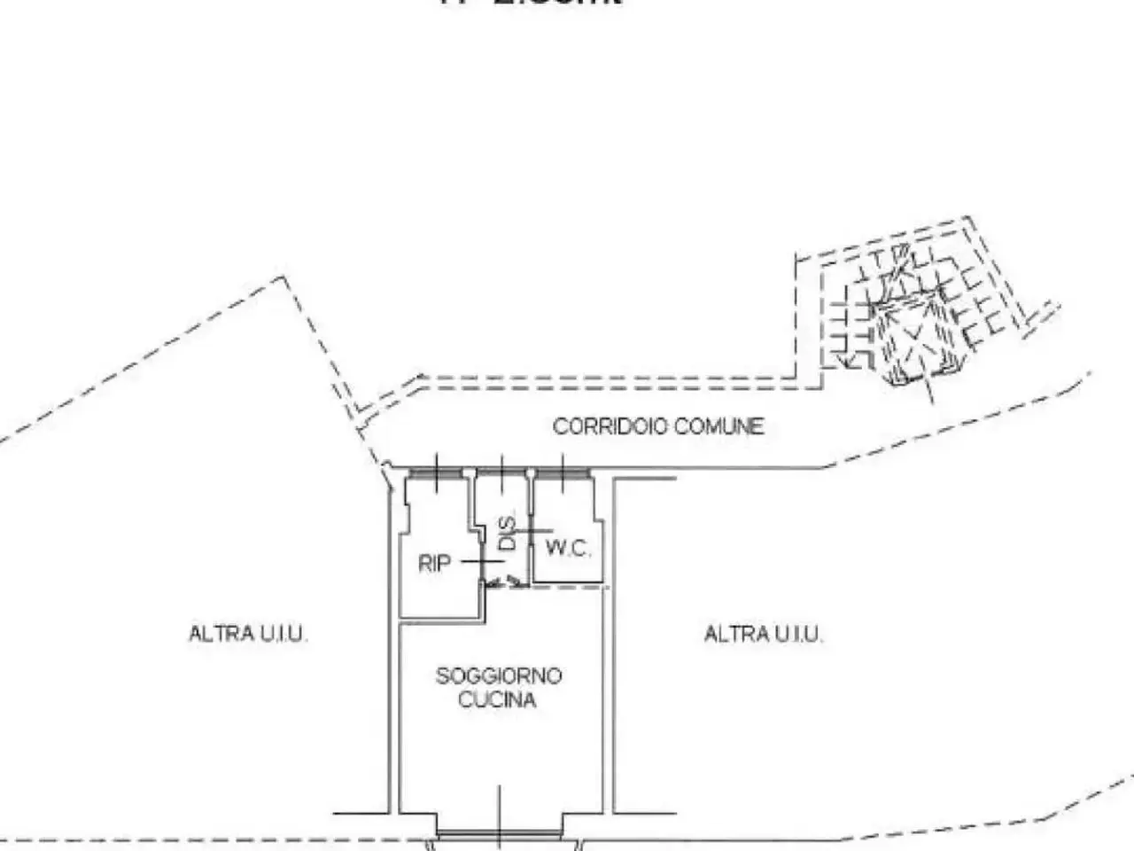 Monolocale in affitto, Via Assietta 13, Sestriere - Planimetria 1