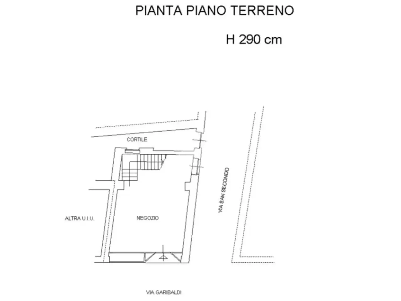 Negozio in Via Garibaldi 23, Asti, {3} - Planimetria 1