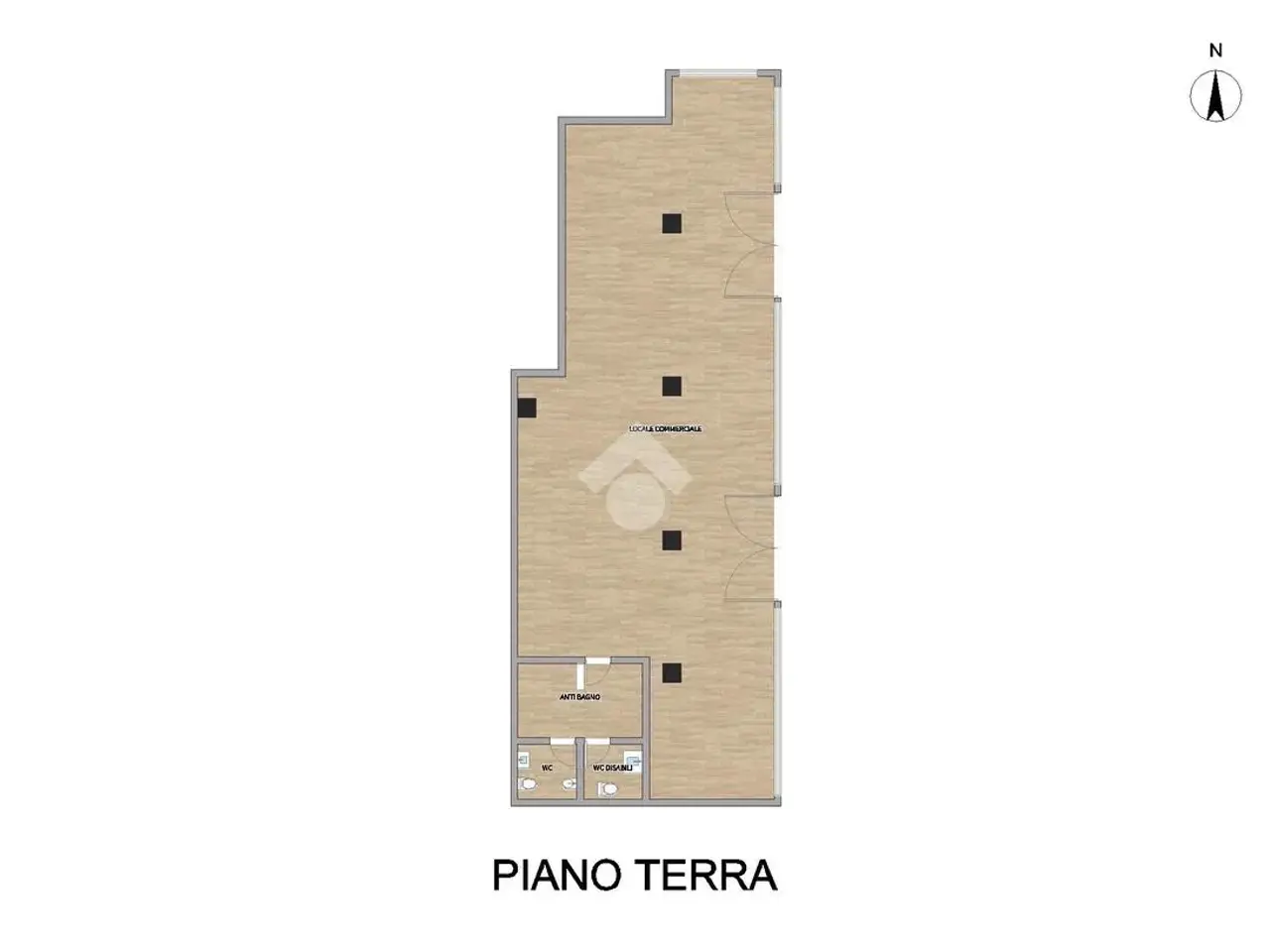 Negozio in Via Dossi a., Leno, {3} - Planimetria 1