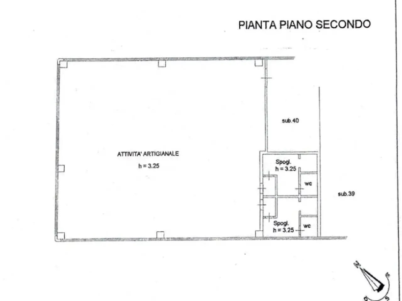 Capannone in Via Archimede Bellatalla 32, Pisa, {3} - Planimetria 1