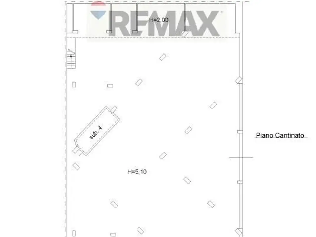 Negozio in Via San Gregorio 40, Mascalucia, {3} - Planimetria 1