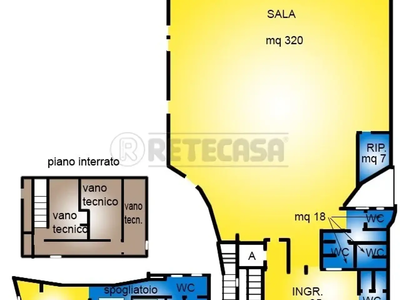 Palazzina commerciale in Viale Roma 12, Vicenza, {3} - Planimetria 1
