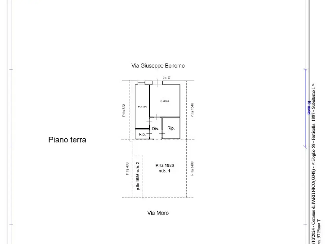 Quadrilocale in vendita, Via Aldo Moro 68, Partinico - Planimetria 1