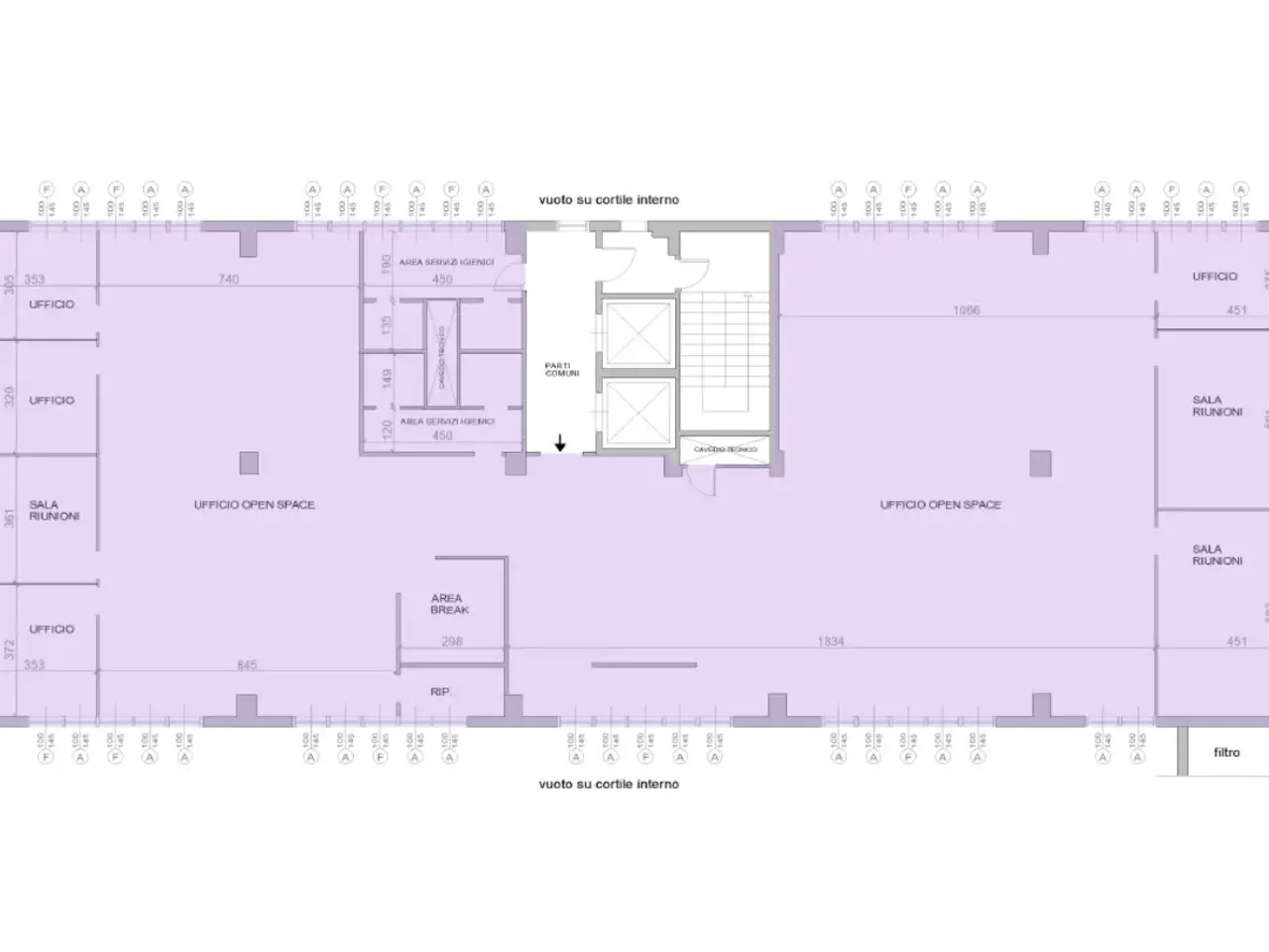 Ufficio in Via Milanese 20, Sesto San Giovanni, {3} - Planimetria 1