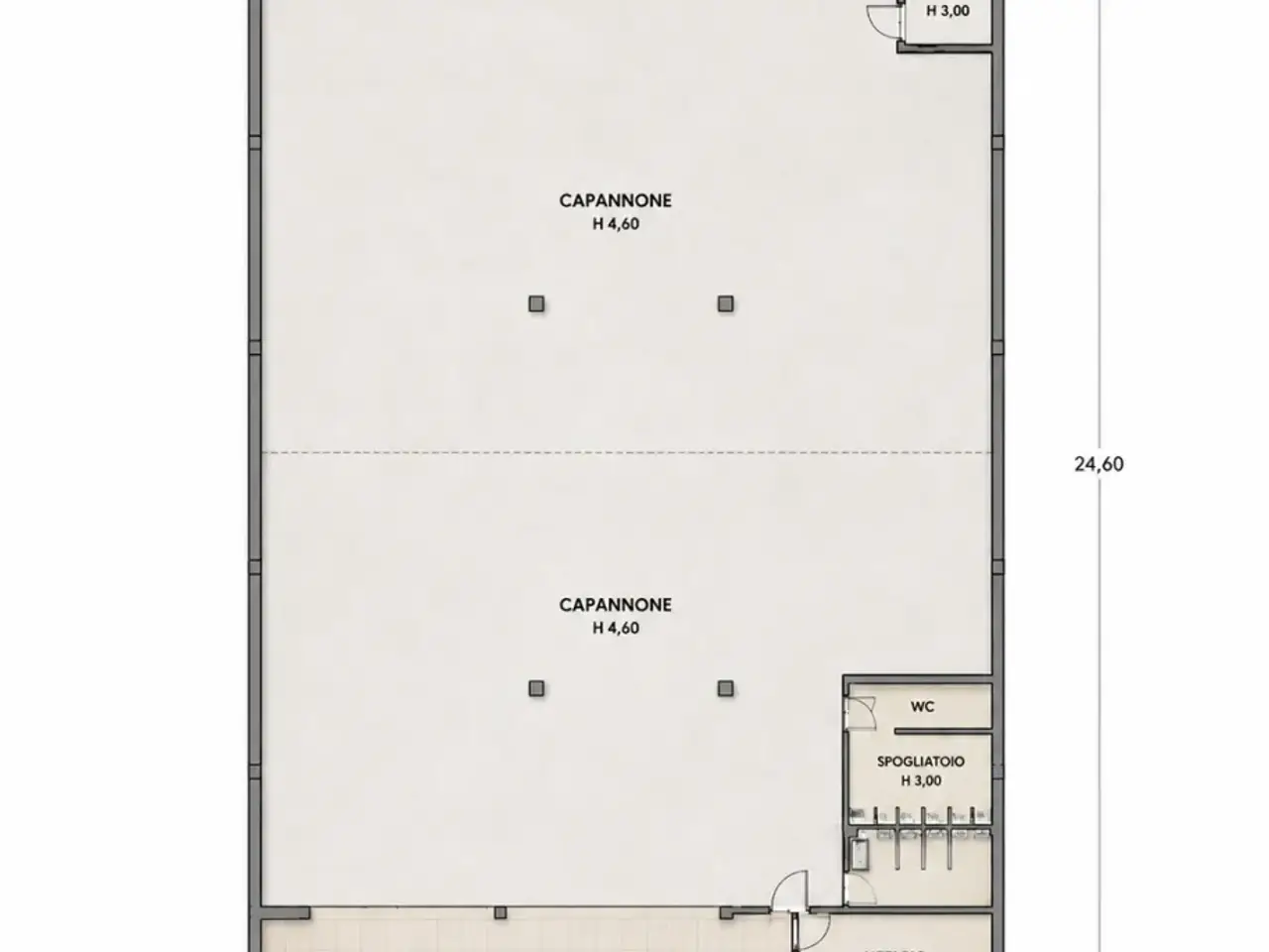 Capannone in , Grantorto, {3} - Planimetria 1