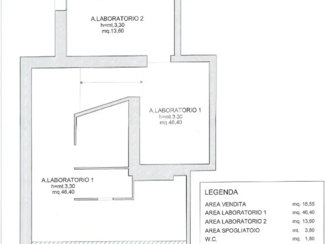 Negozio in Via Giuseppe Garibaldi 61, Desenzano Del Garda, {3} - Planimetria 1