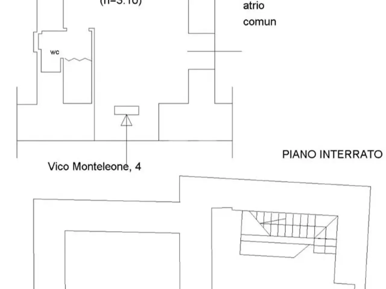 Negozio in Vico Monteleone 4, Napoli, {3} - Planimetria 1